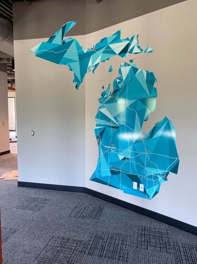 Dan Vos State of Michigan Wall Graphics Photo